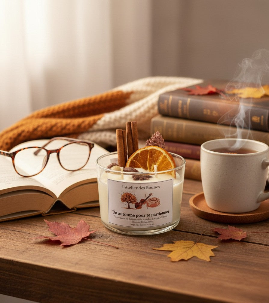 Bougie Un Automne pour te pardonner - Morgane Moncomble