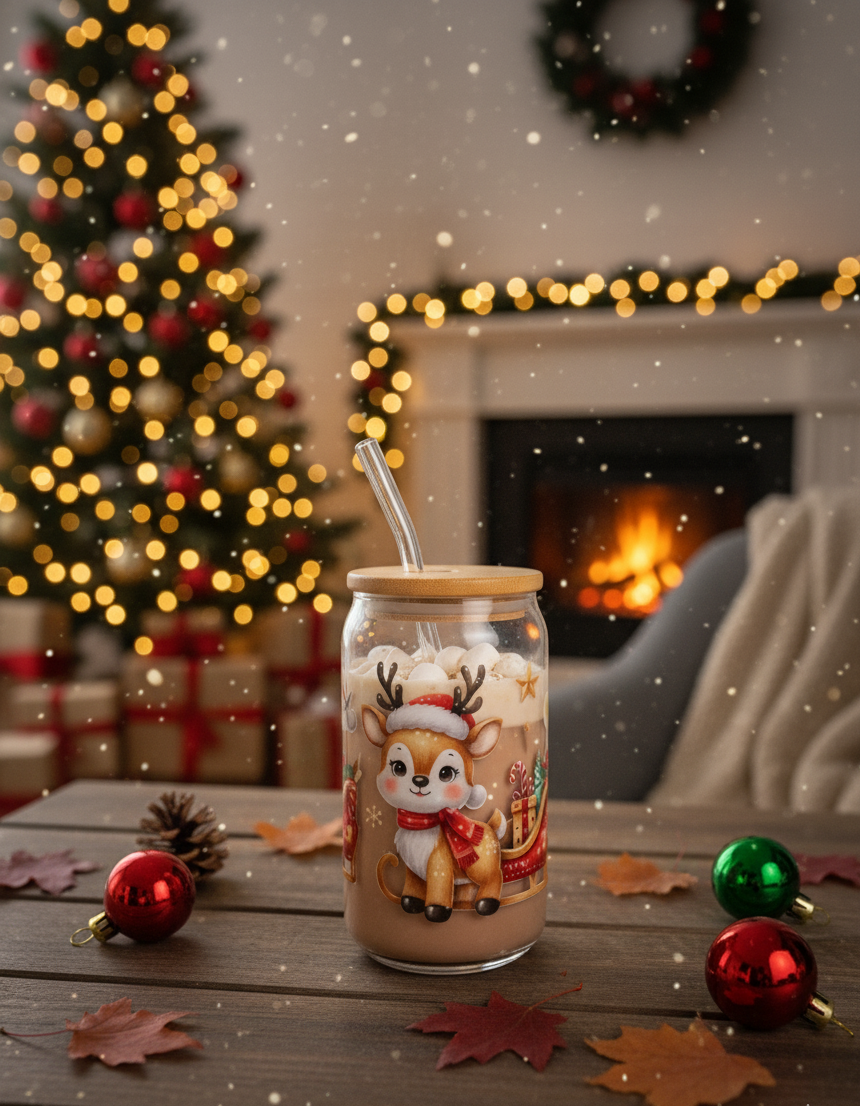 Le Verre Renne Câlin : La Douceur des Fêtes