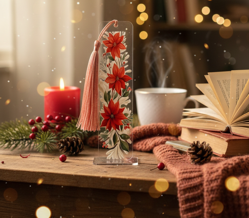 Marque-Page Acrylique "Étoile de Noël"