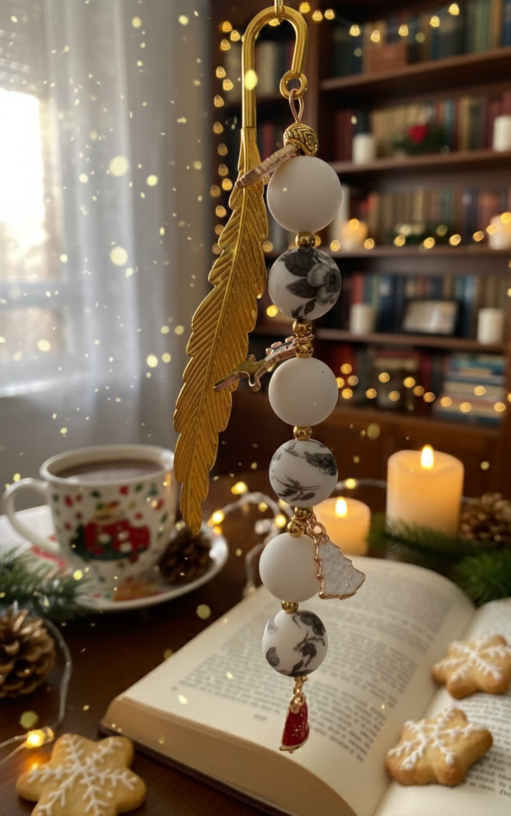 Marque-Page Bijou "Plaisir d'Hiver"