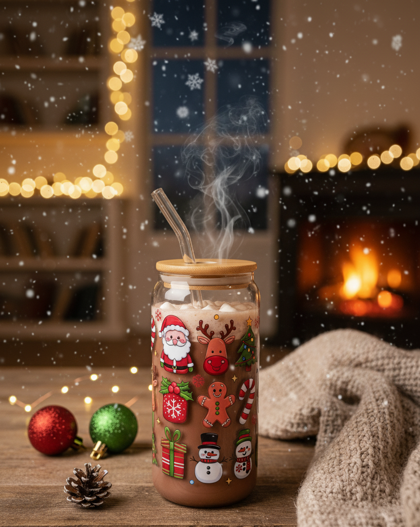 Le Verre Magie de Noël : Un Festin de Lumières