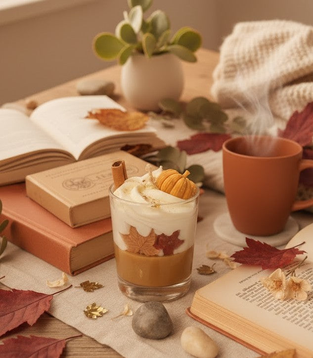 Bougie gourmande livresque- Le Pumpkin Spice Café