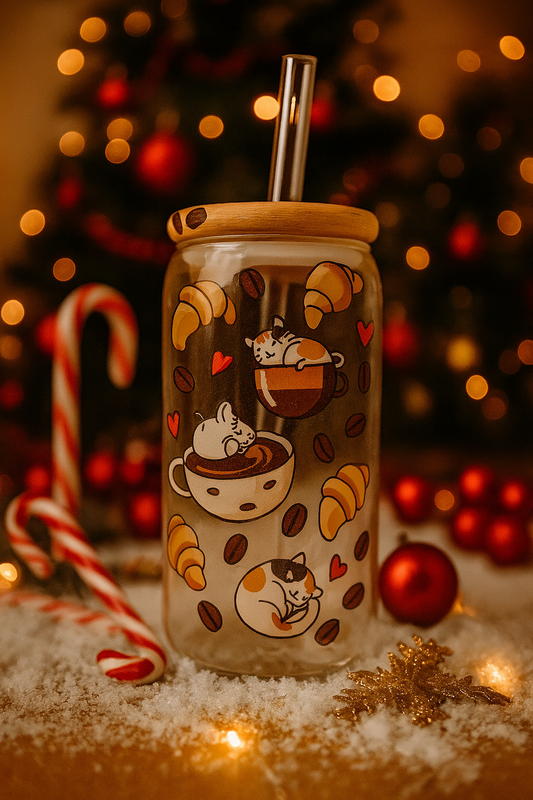 ✨ Verre “Coffee Cats” – Edition Limitée Noël ✨