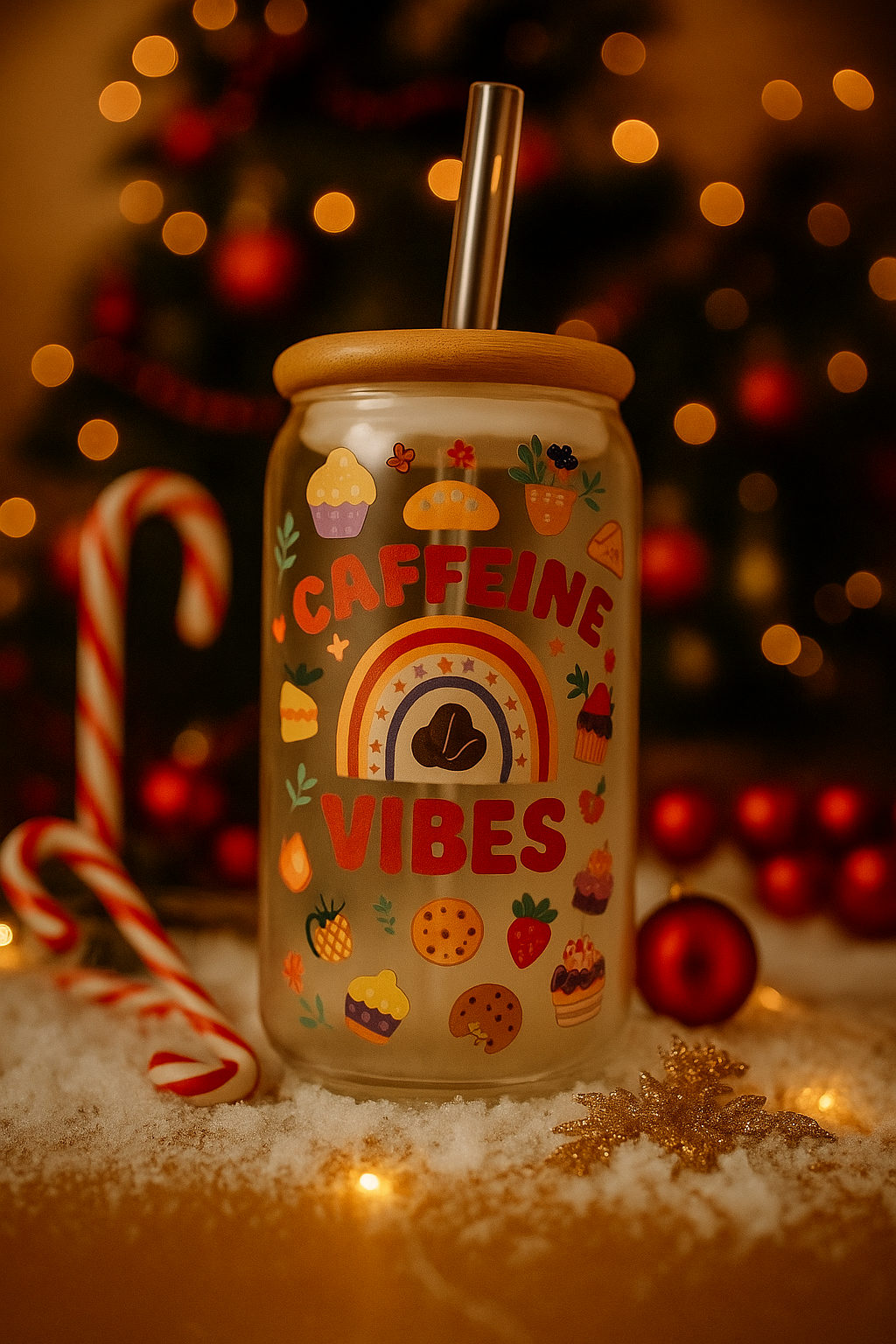 ✨ Verre “Caffeine Vibes” – Edition Limitée Noël ✨