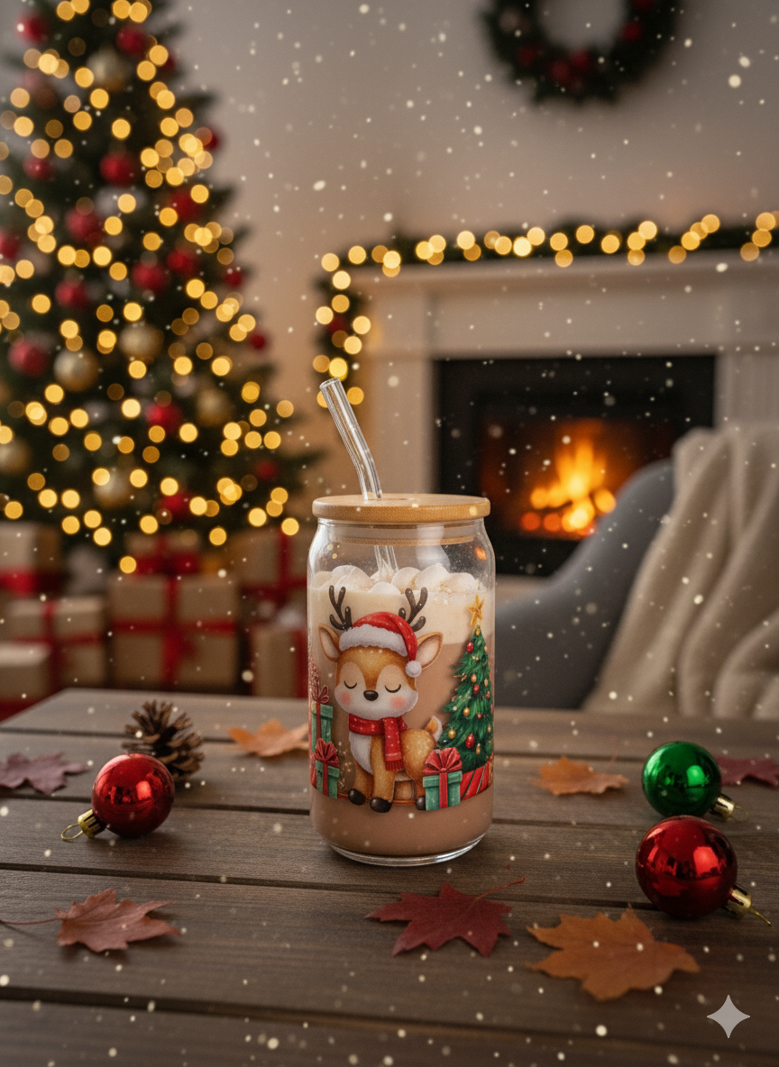 Le Verre Renne Câlin : La Douceur des Fêtes