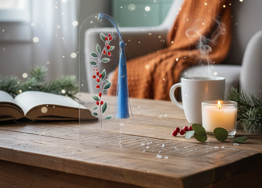 Marque-Page Acrylique Givre de Noël