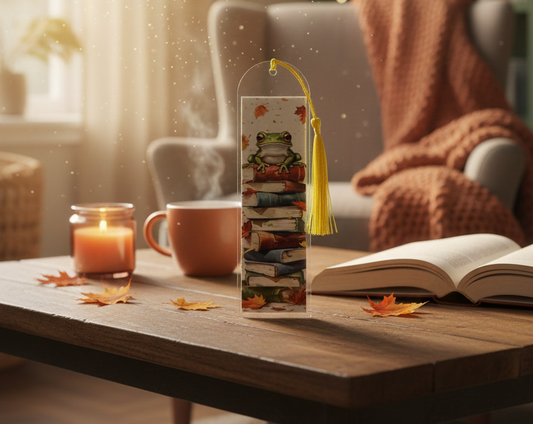 Marque-Page Acrylique "La Grenouille Lectrice"