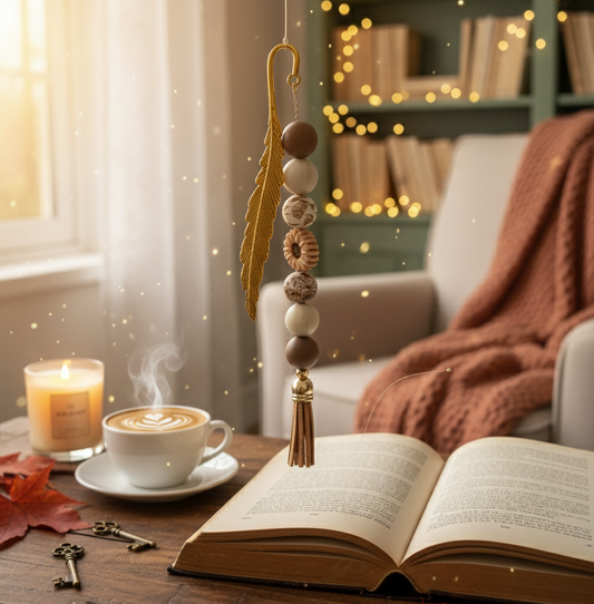 Marque-Page Bijou "Plume Bohème"