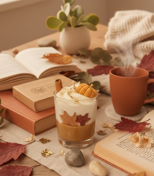 Bougie gourmande livresque- Le Pumpkin Spice Café